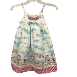 Savannah Precious Cotton Beach Scene Sun Dress
